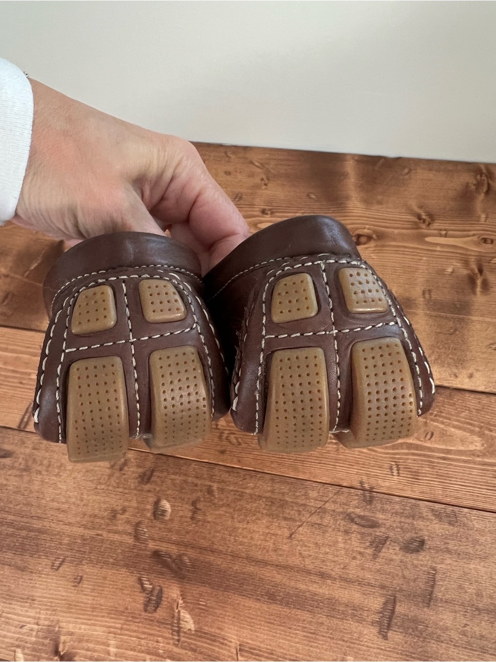 Cole Haan Brown Leather Driving Moccasins Slip On Loafers Women’s Size 8.5B - Picture 3 of 10